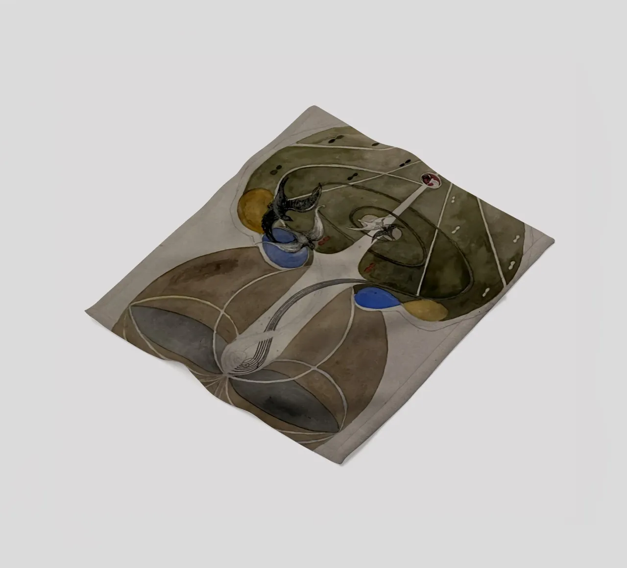Hilma af Klint - The Tree Of Knowledge No. 2 Series W 1915 fleece blanket by William Store