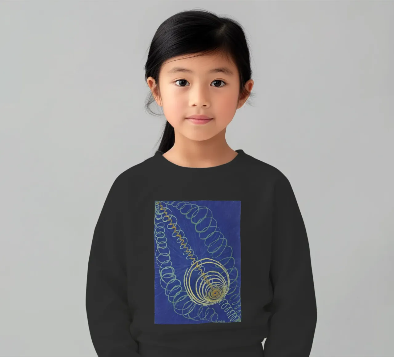 Hilma af Klint - Caos primordiale, n.16 (1907) felpa bambino da William Store