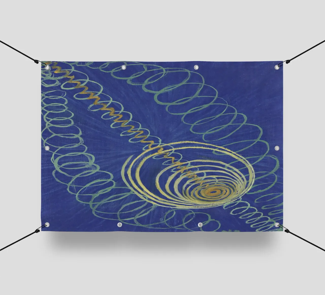 Hilma af Klint - Caos primordiale, n.16 (1907) telo in pvc da William Store