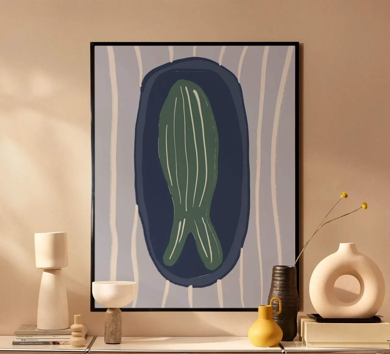 Fish on Plate poster da treechild