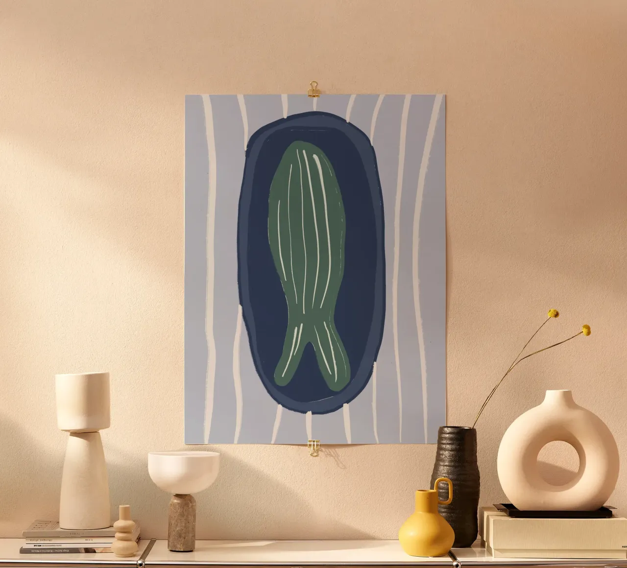 Fish on Plate poster da treechild
