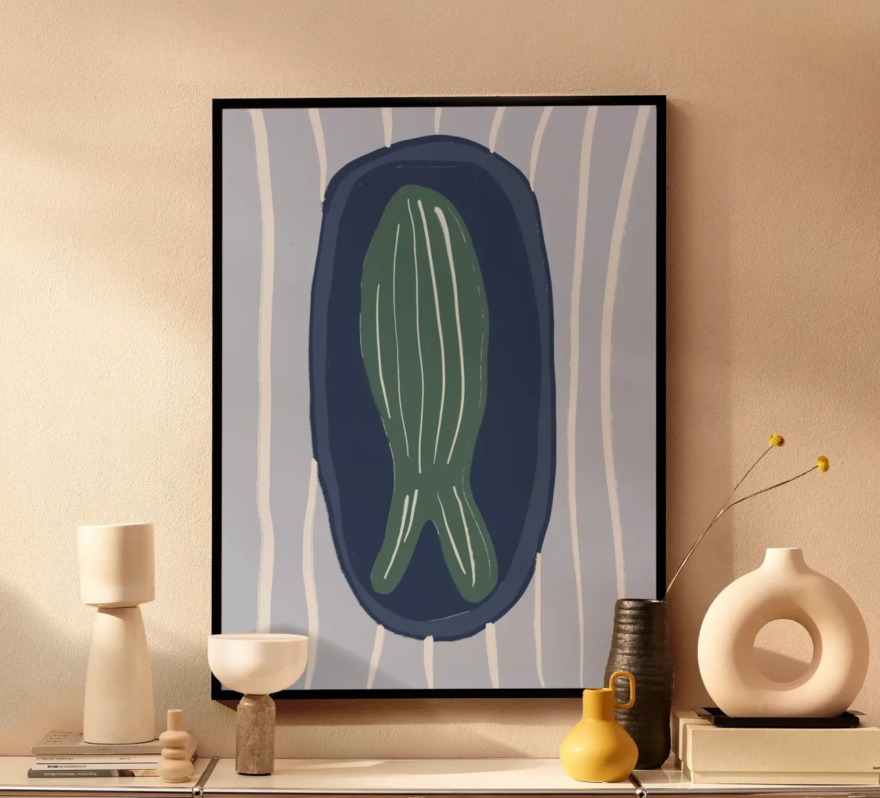 Fish on Plate poster da treechild
