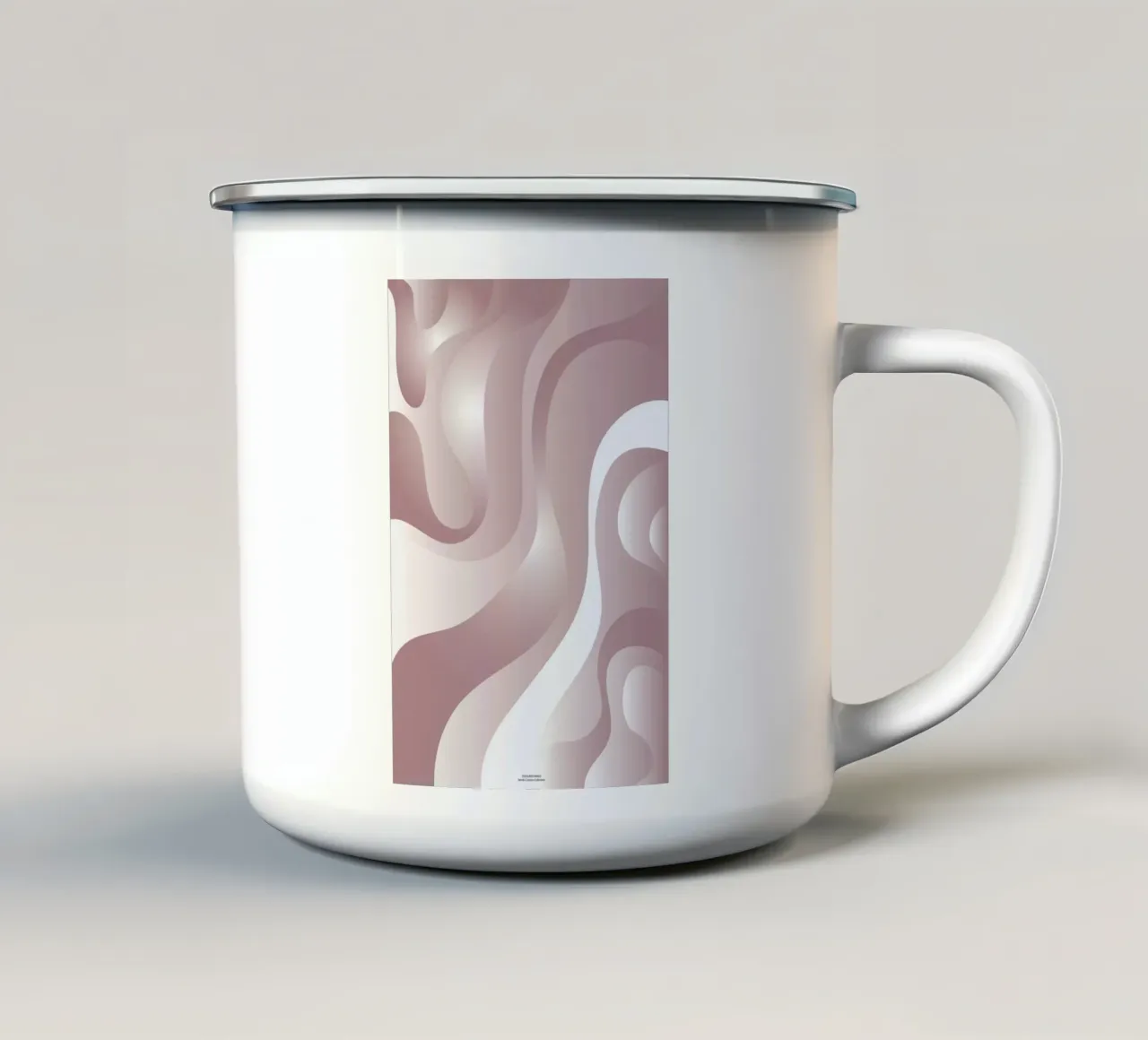Coloured Waves - Pink tazza in smalto da Nordic Creators