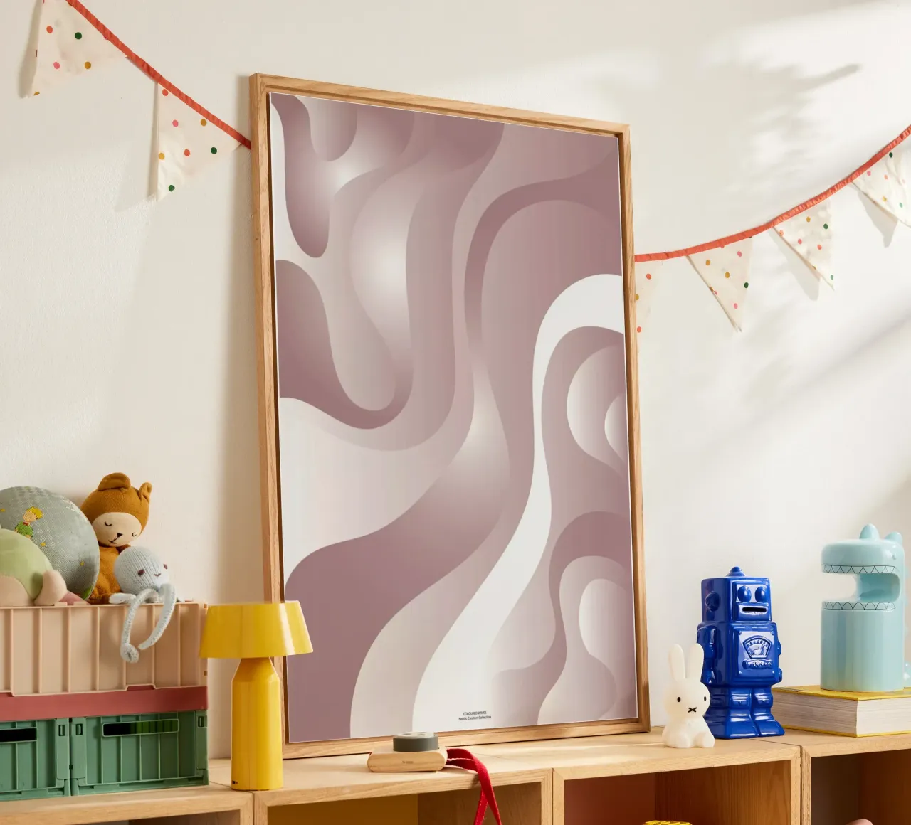 Coloured Waves - Pink plexiglass da Nordic Creators