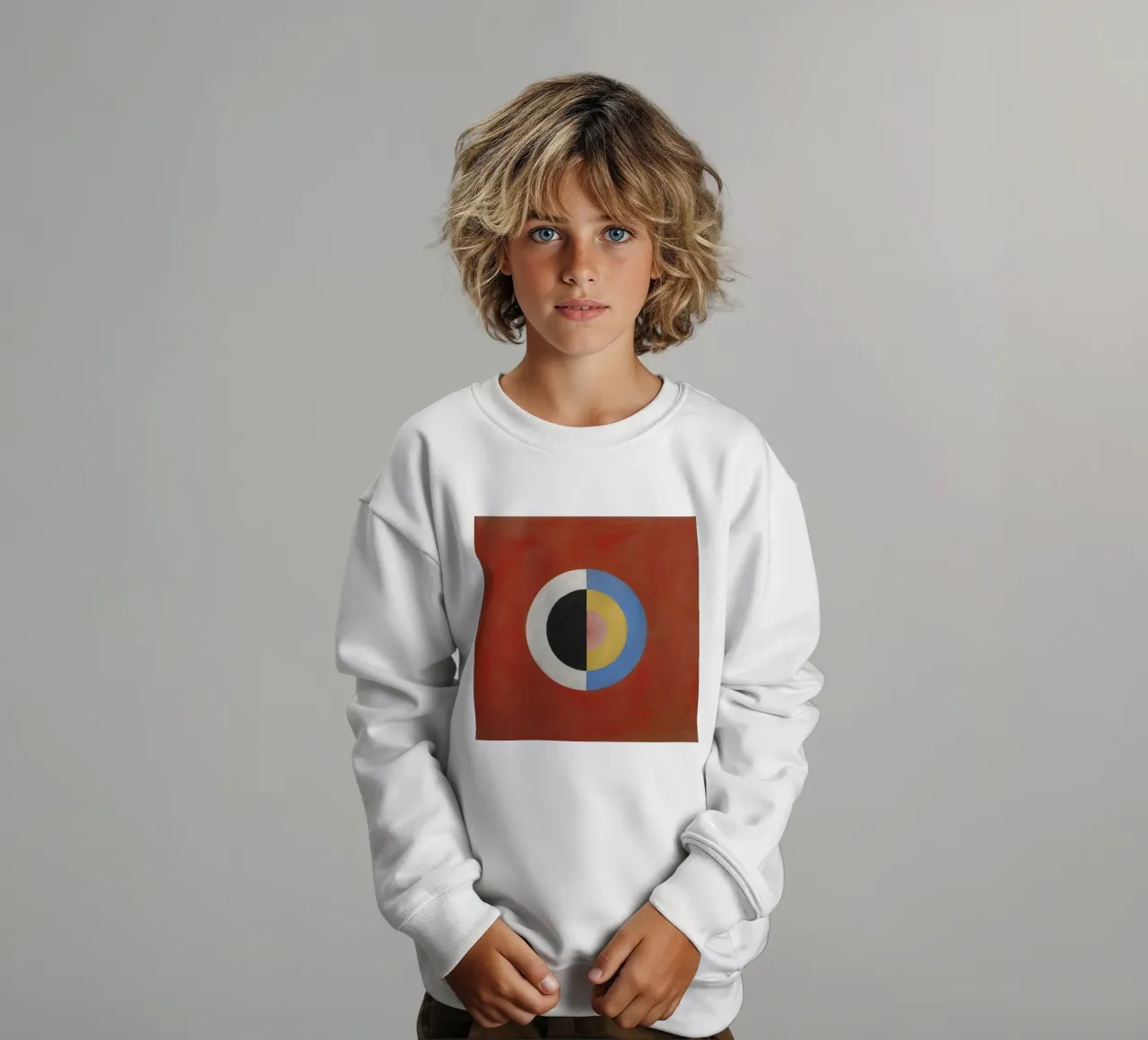 Hilma af Klint - Il cigno (n. 17) felpa bambino da William Store