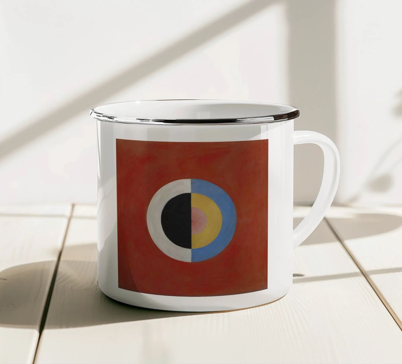 Hilma af Klint - Il cigno (n. 17) tazza in smalto da William Store