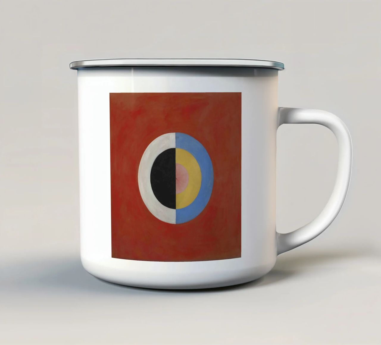 Hilma af Klint - Il cigno (n. 17) tazza in smalto da William Store