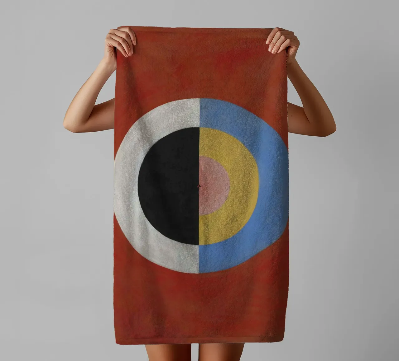 Hilma af Klint - Il cigno (n. 17) asciugamano da bagno da William Store