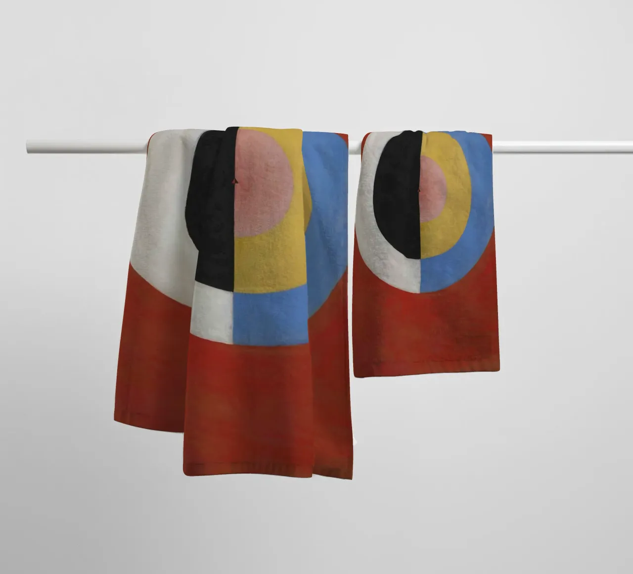 Hilma af Klint - Il cigno (n. 17) asciugamano da bagno da William Store