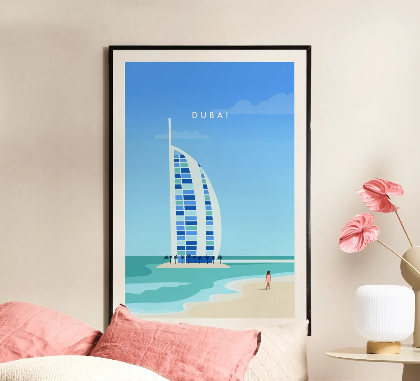 Dubai poster by Katinka Reinke