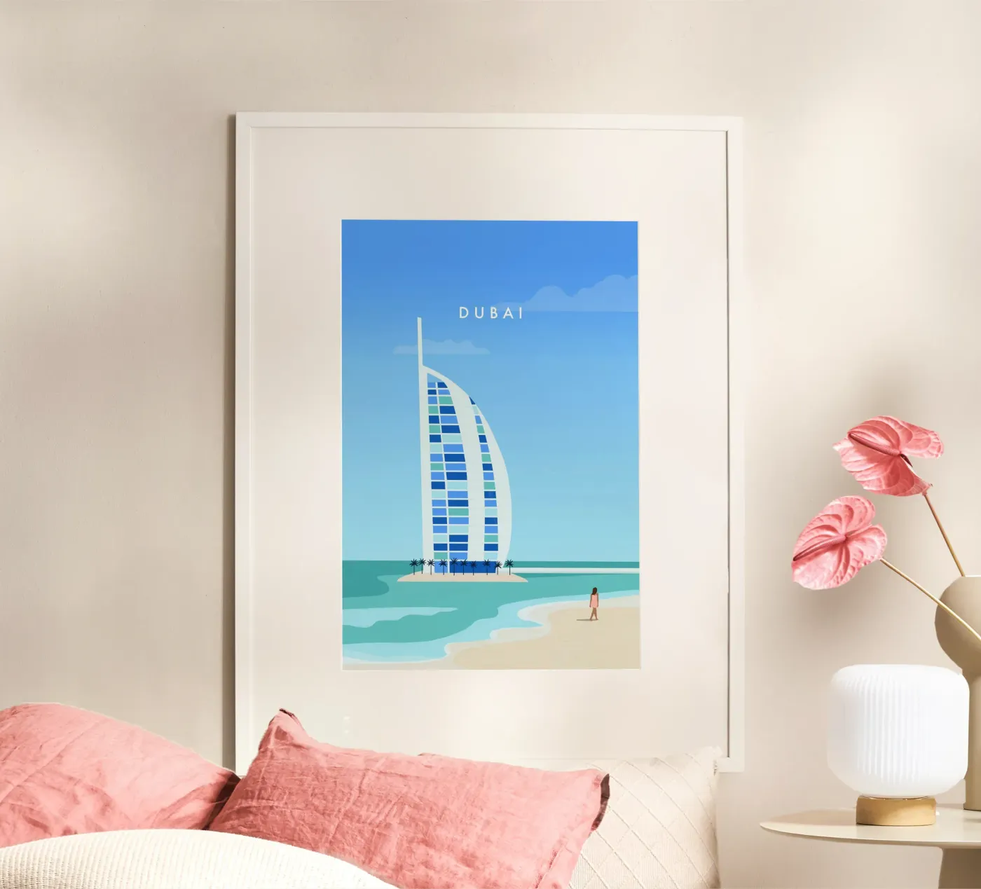 Dubai poster by Katinka Reinke