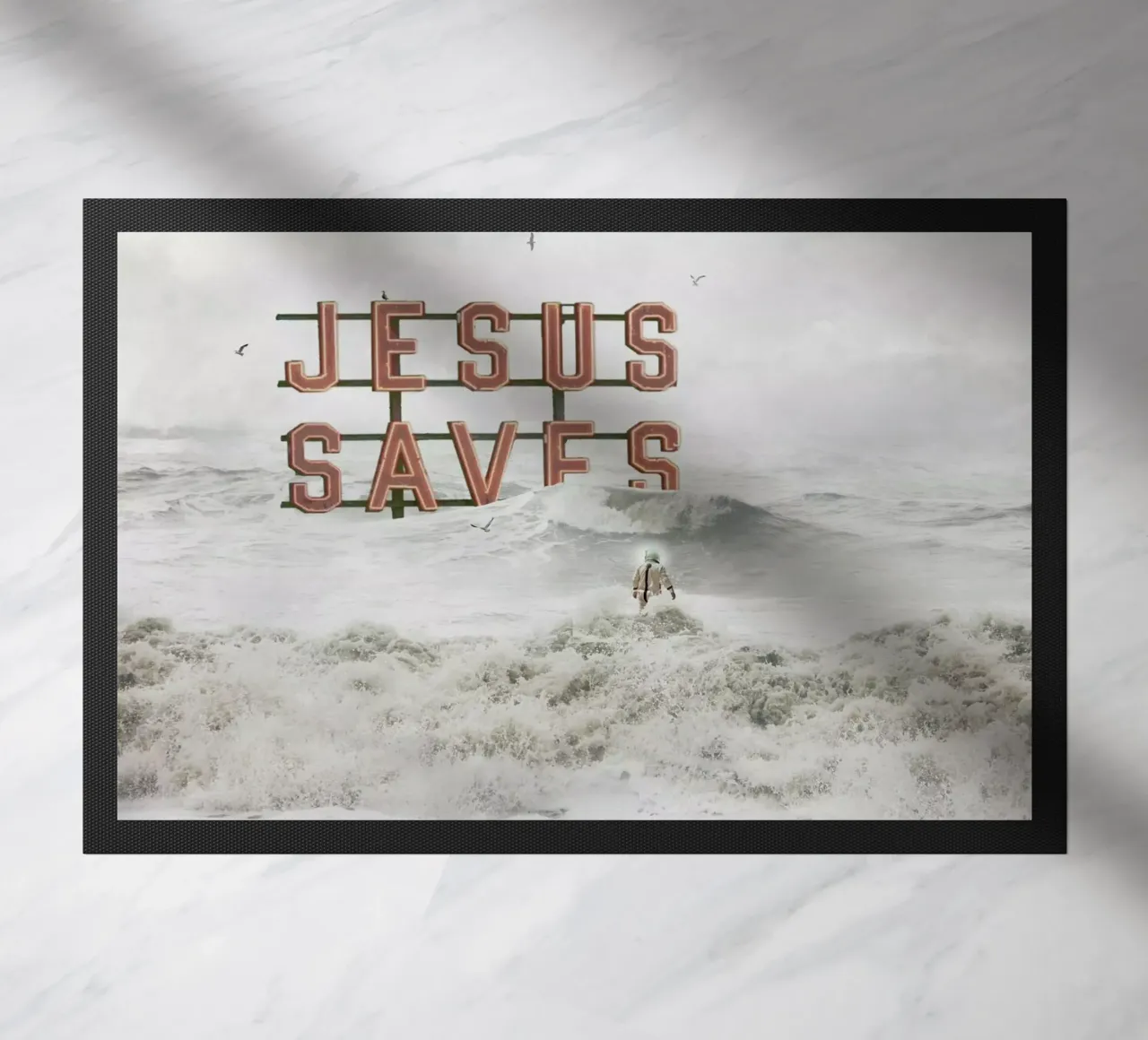 God Help Us Fußmatte von Jason Brueck