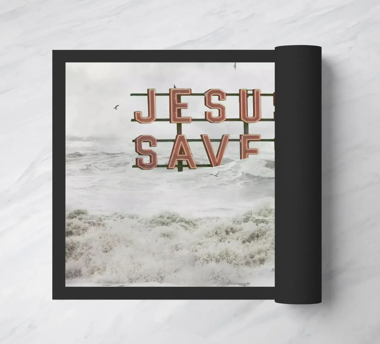 God Help Us Fußmatte von Jason Brueck