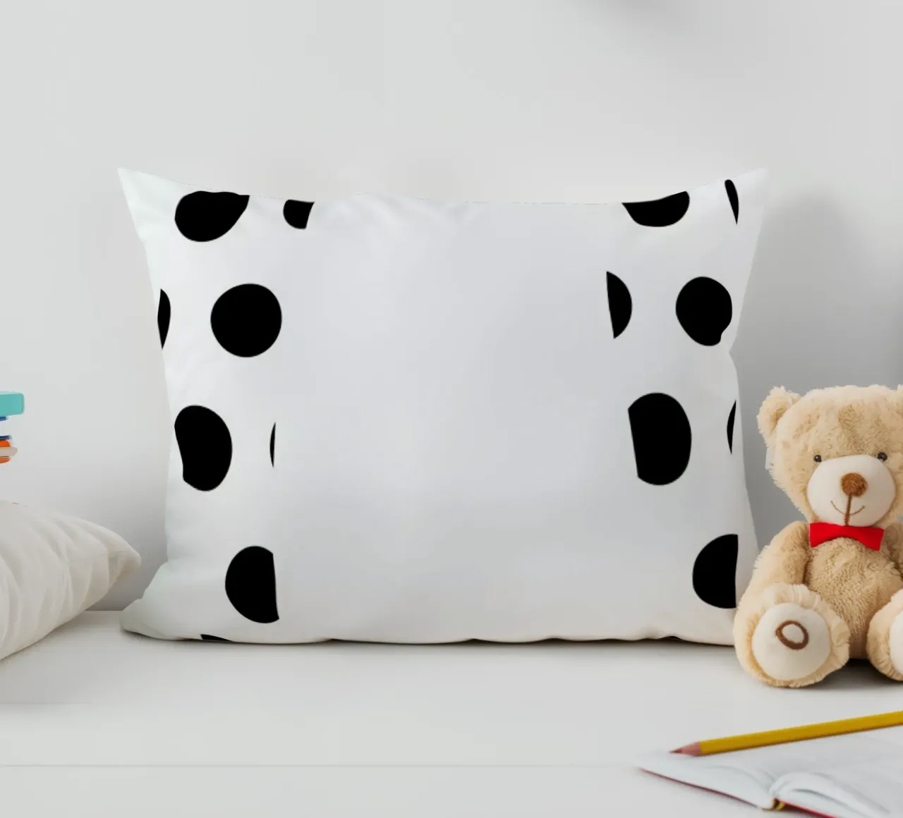 Pom Pom Shoes decorative cushion by Linda Gobeta