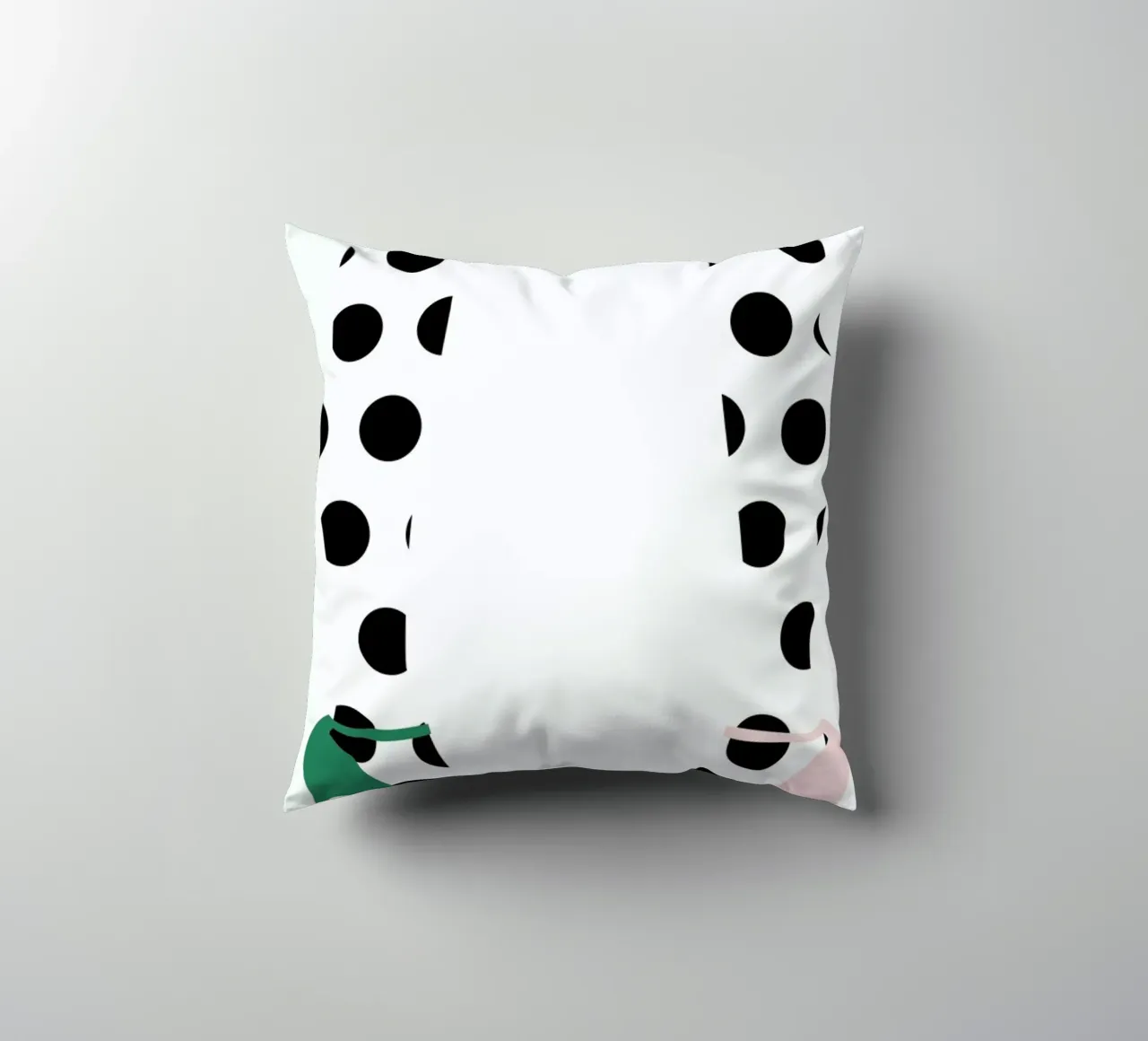 Pom Pom Shoes decorative cushion by Linda Gobeta
