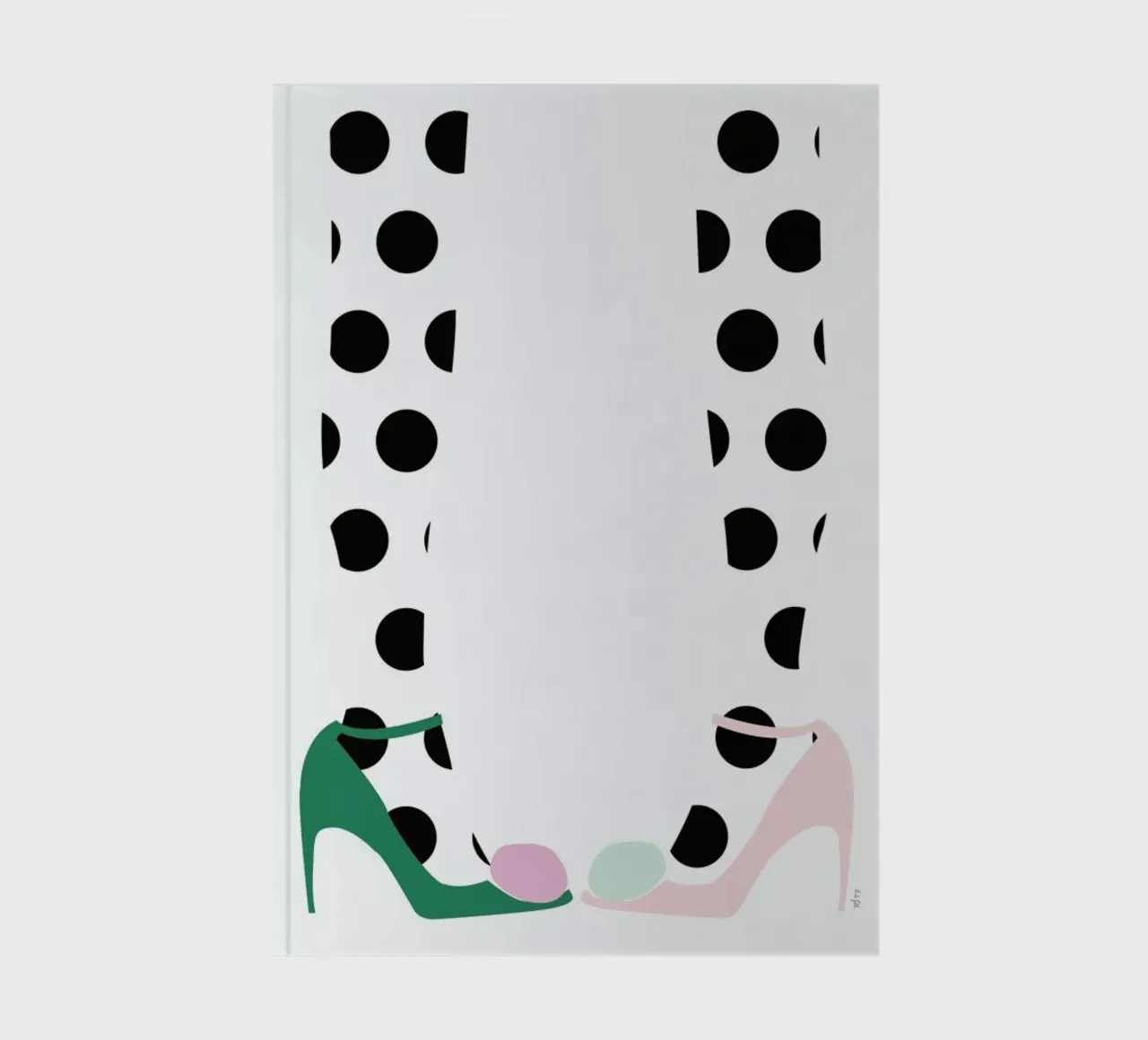 Pom Pom Shoes notebook by Linda Gobeta
