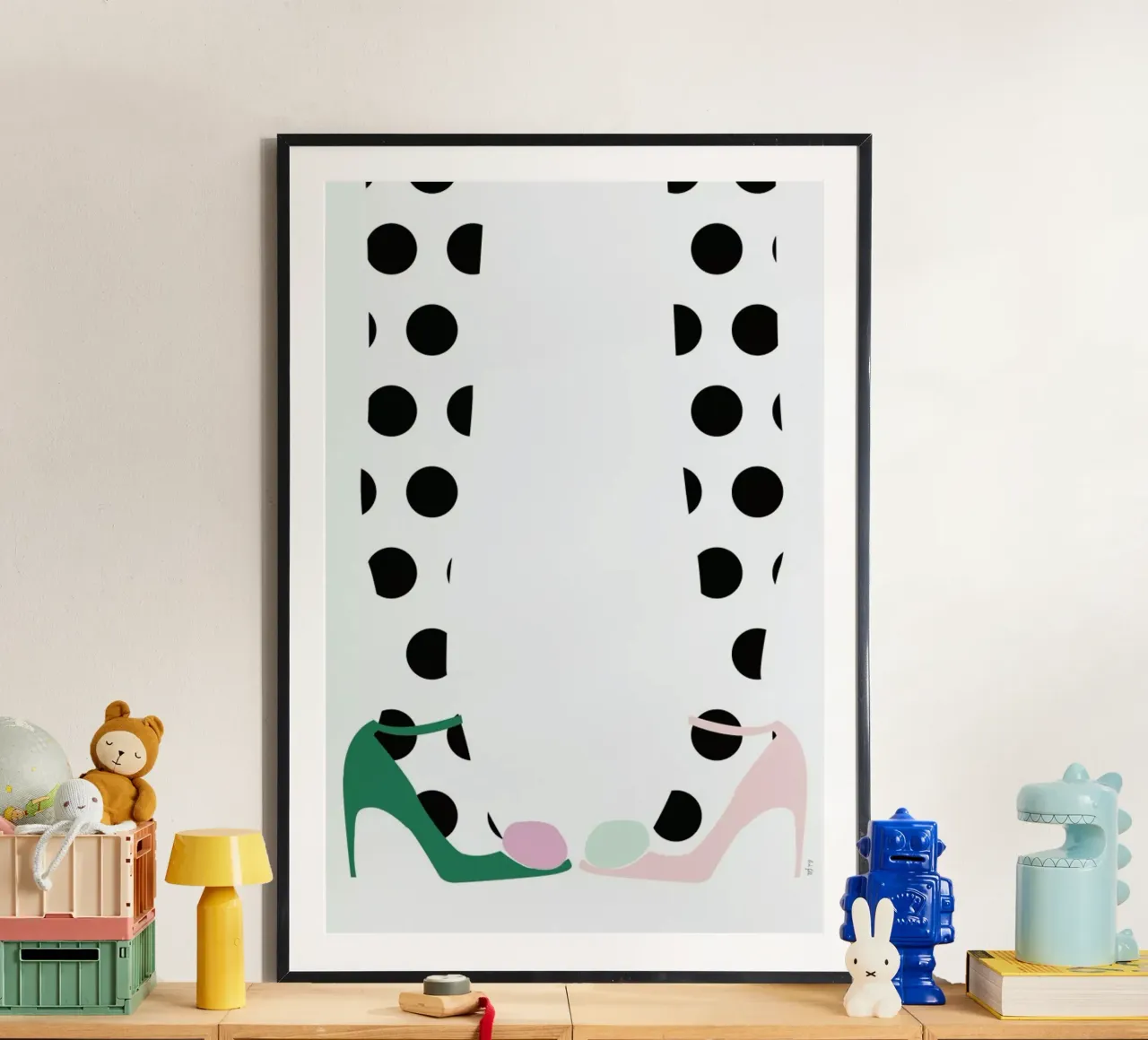 Pom Pom Shoes hahnemühle by Linda Gobeta