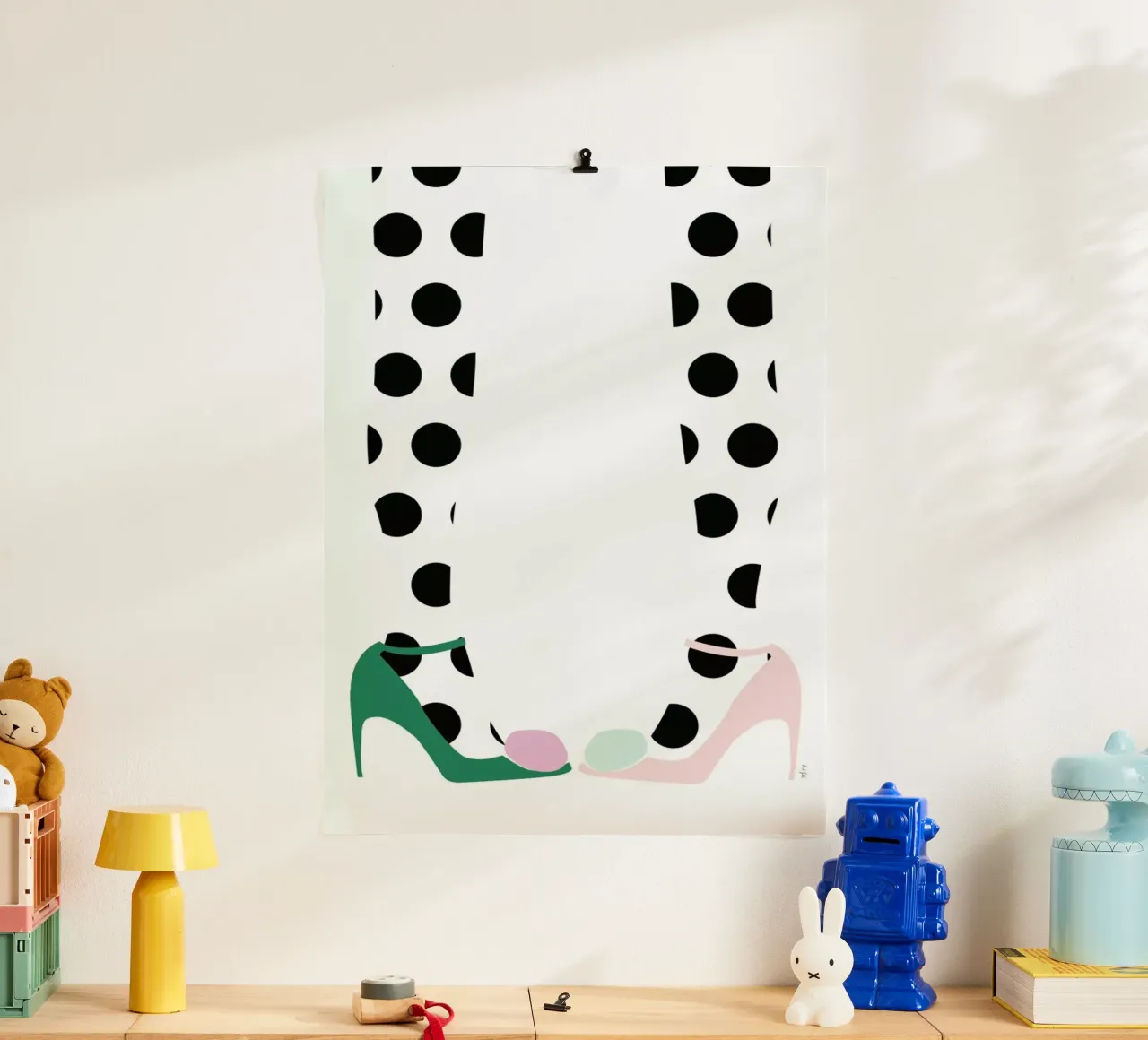 Pom Pom Shoes hahnemühle by Linda Gobeta
