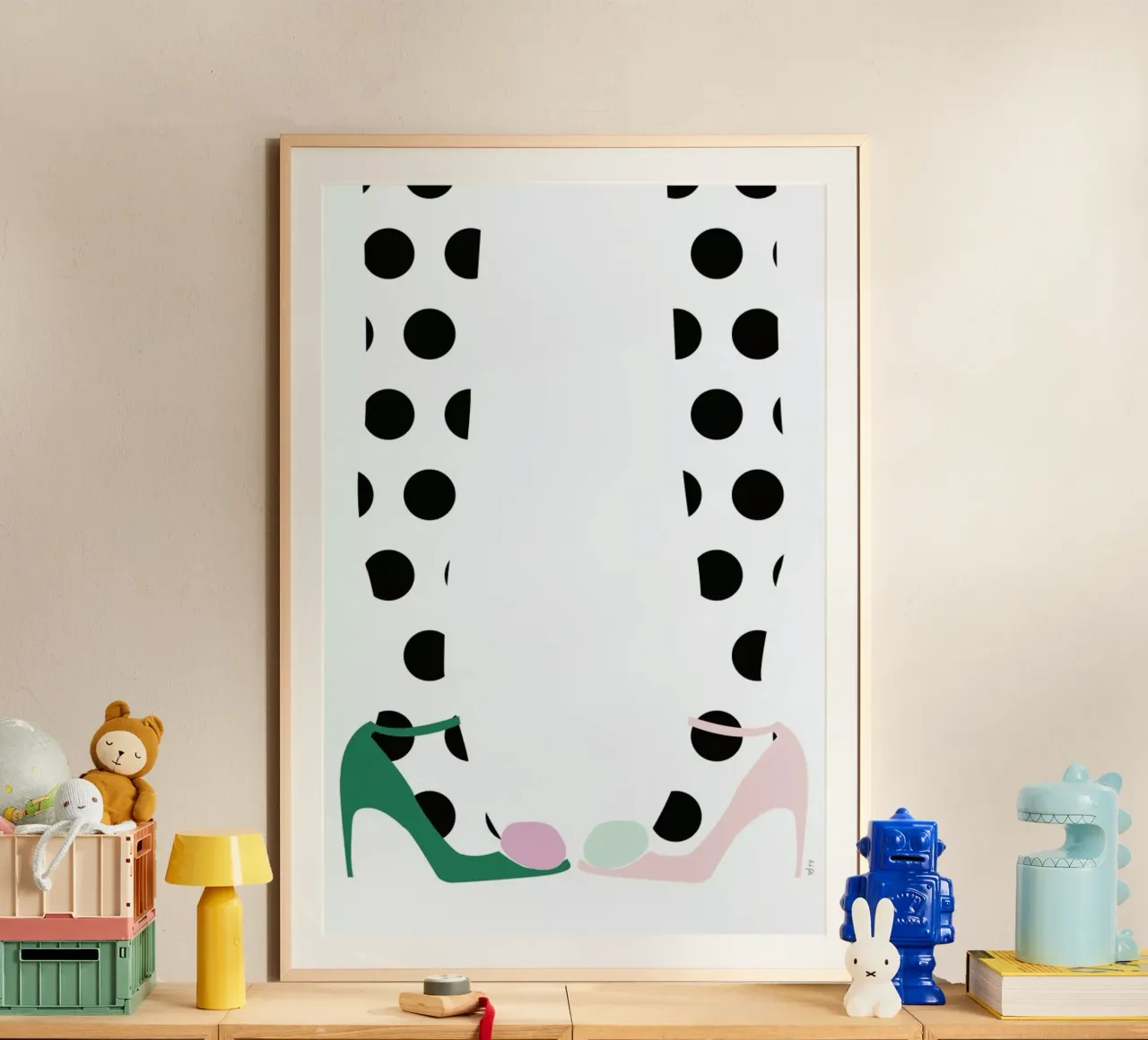 Pom Pom Shoes hahnemühle by Linda Gobeta