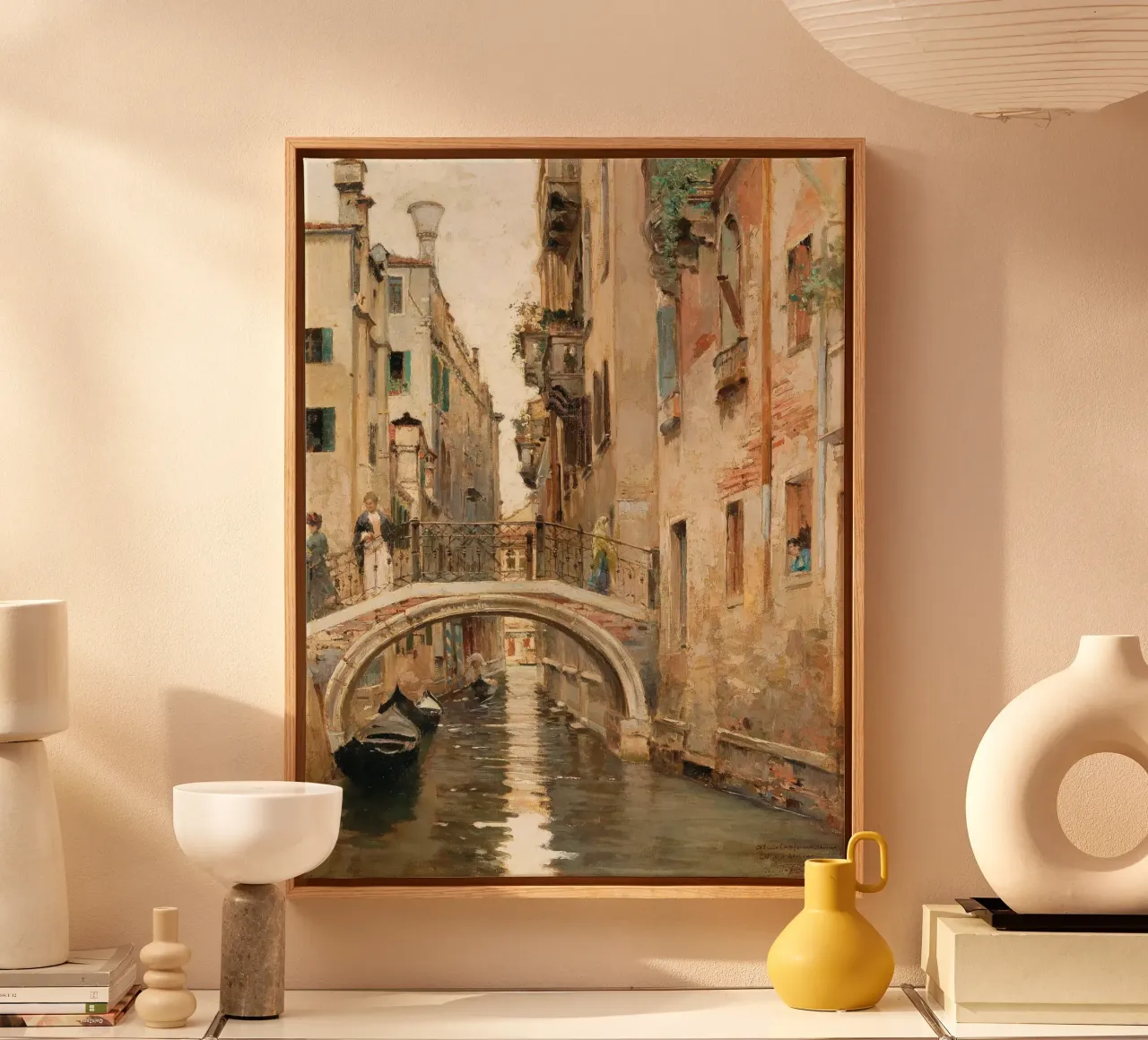 Venice Cityscape tela con Cornice a cassetta da apoloprints