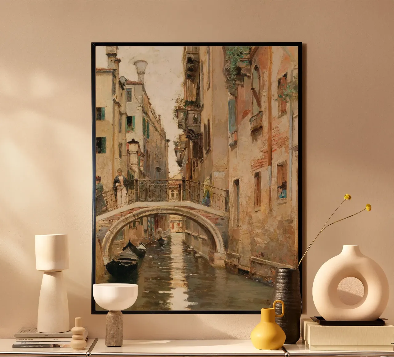 Venice Cityscape poster con telaio in plastica da apoloprints