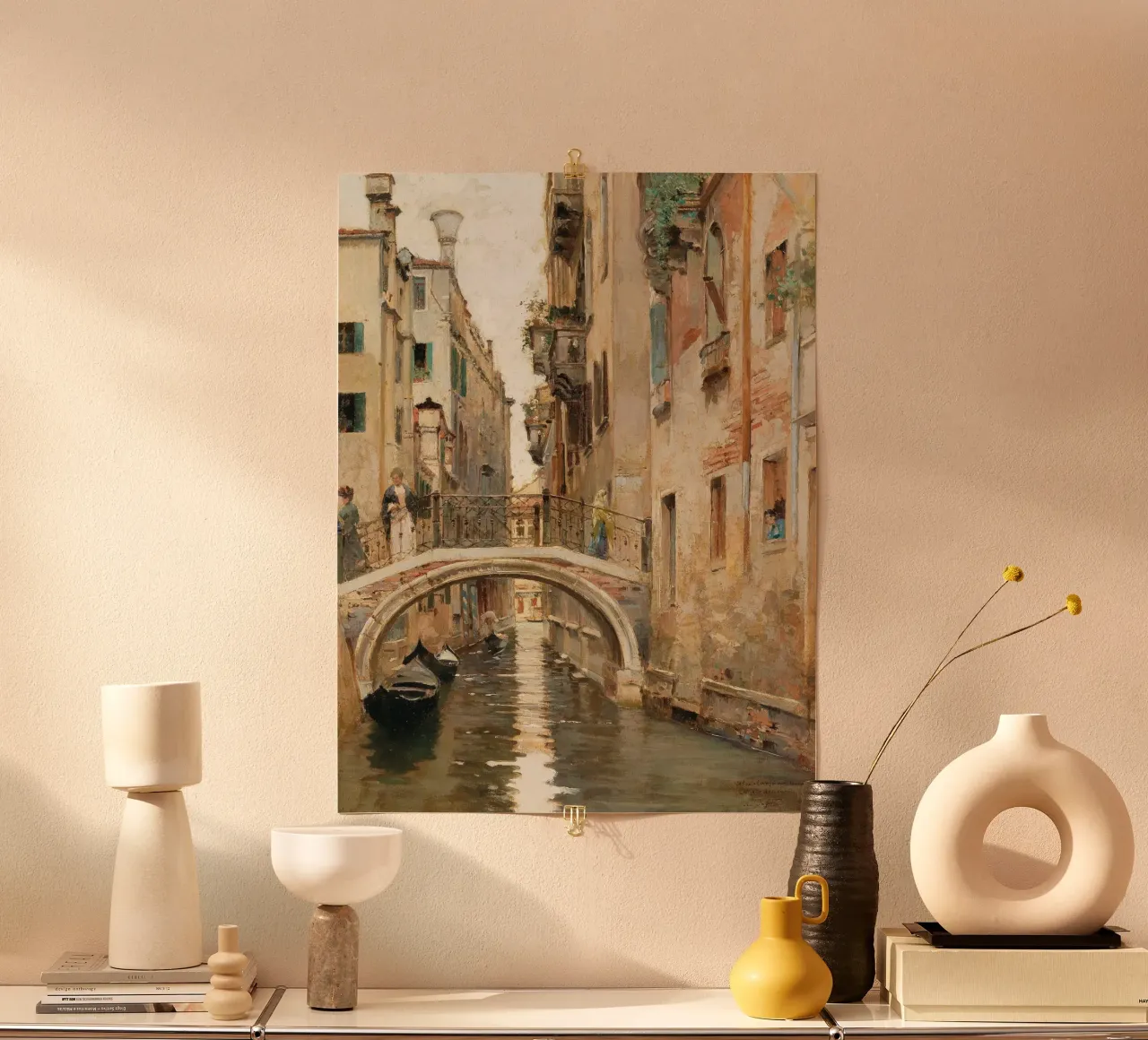 Venice Cityscape poster con telaio in plastica da apoloprints