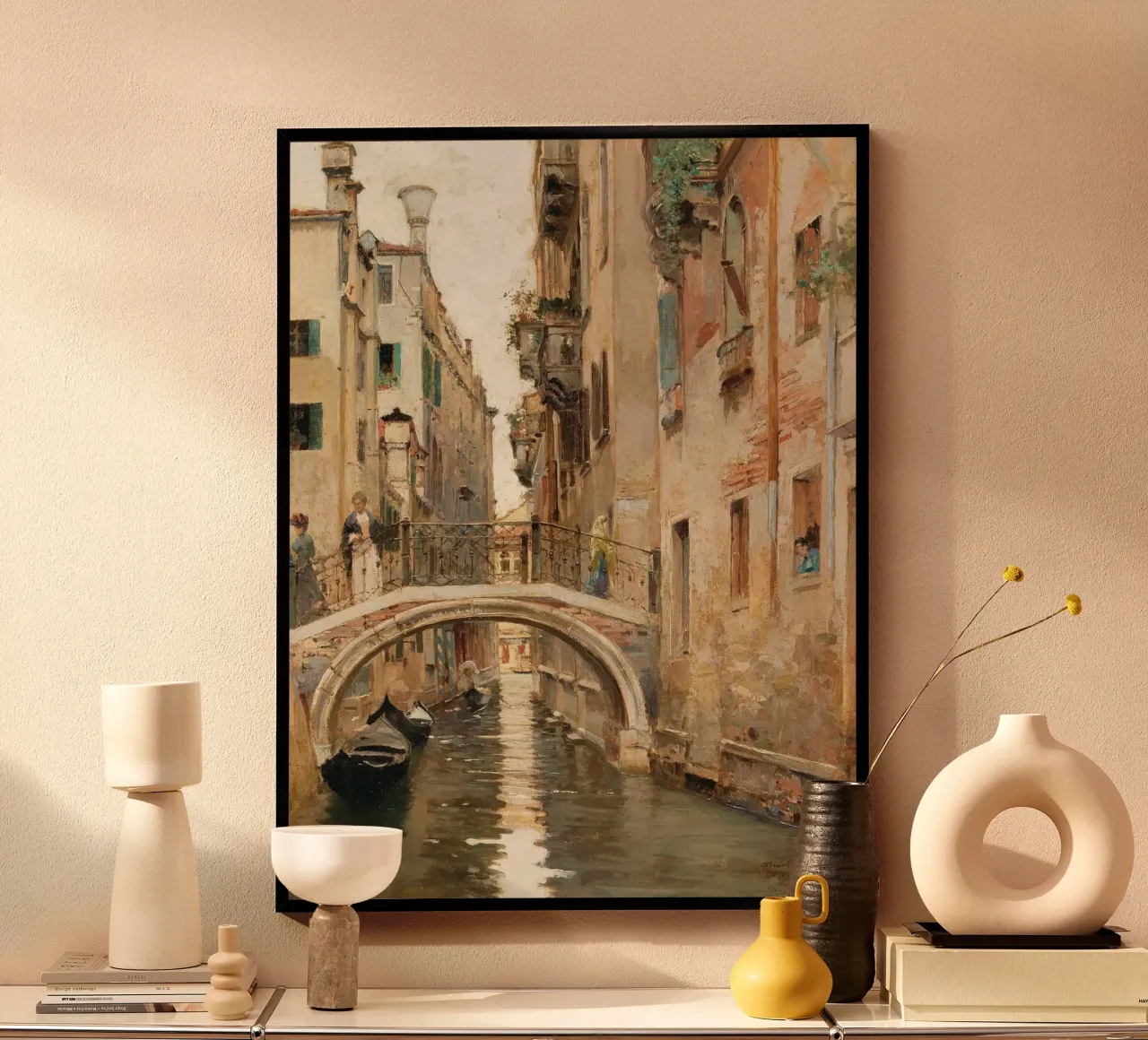 Venice Cityscape poster con telaio in plastica da apoloprints