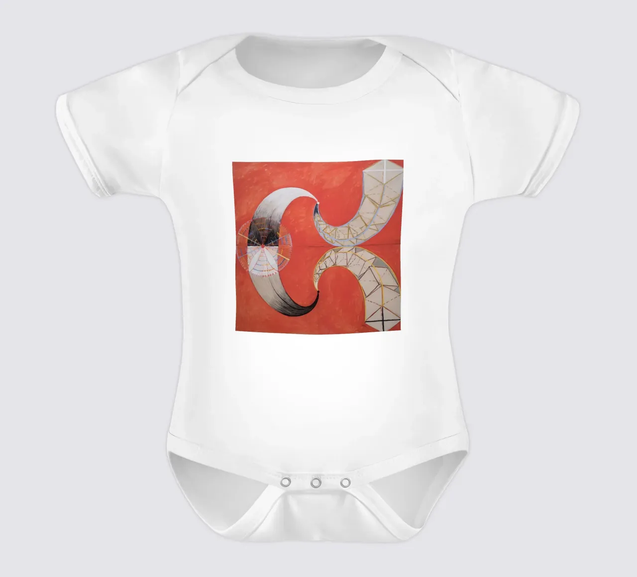 Hilma af Klint - Il Cigno, n. 09, Gruppo IX-SUW body neonato maniche corte da William Store
