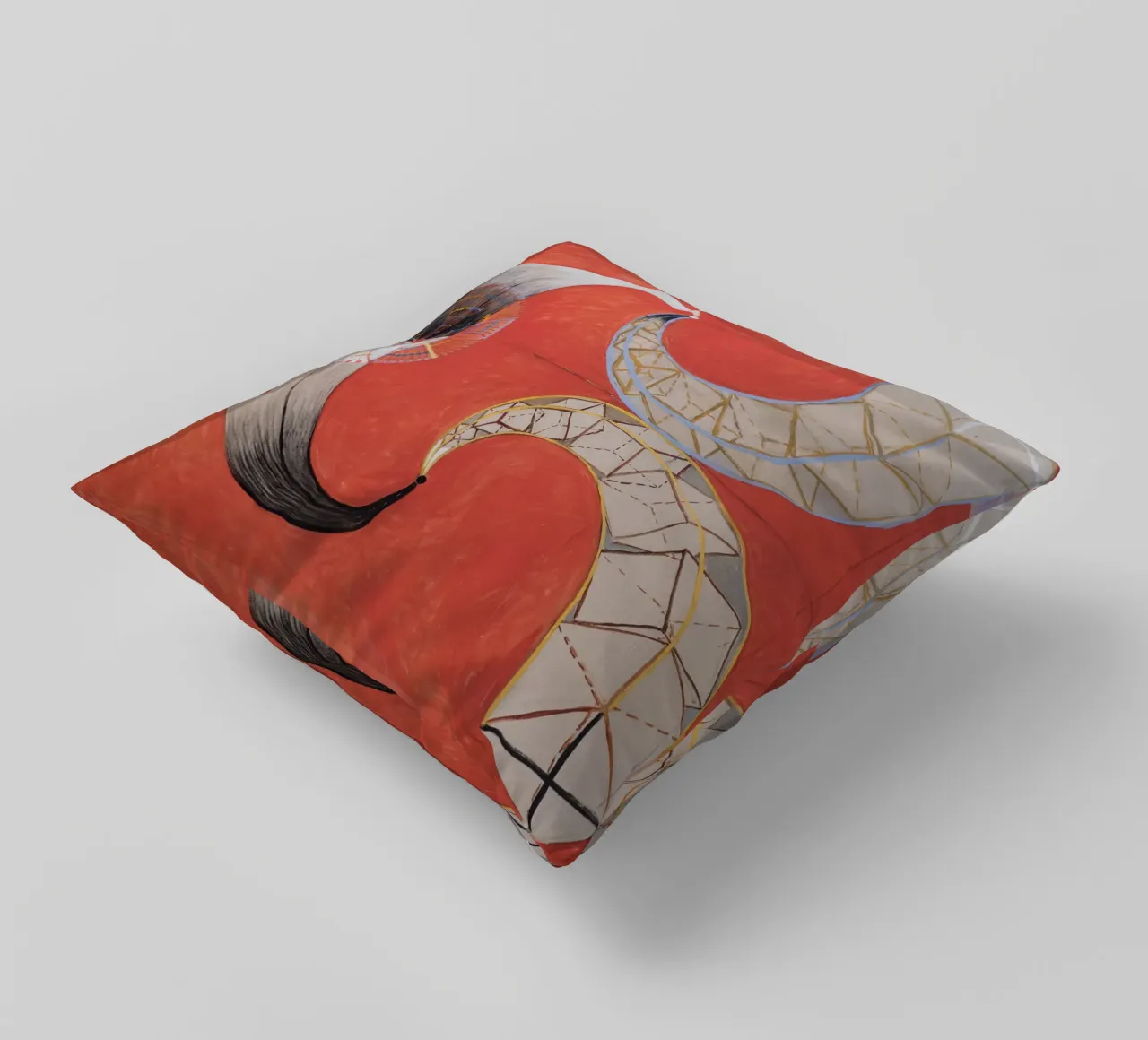 Hilma af Klint - Il Cigno, n. 09, Gruppo IX-SUW cuscino da William Store