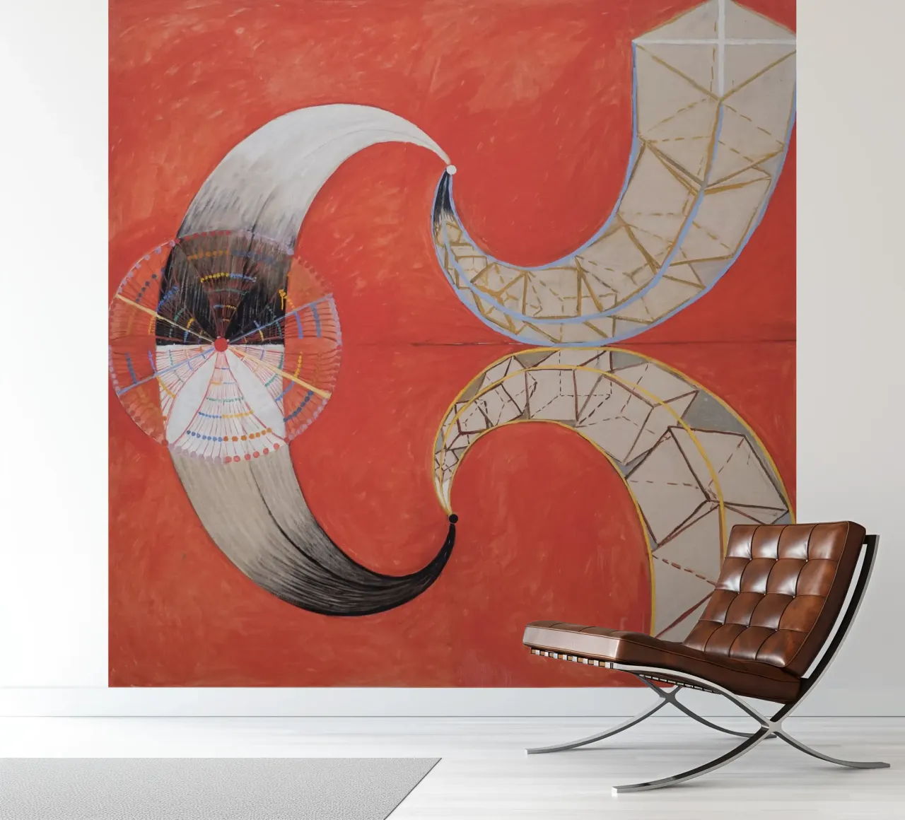 Hilma af Klint - Le Cygne, n° 09, Groupe IX-SUW papier peint photo de William Store