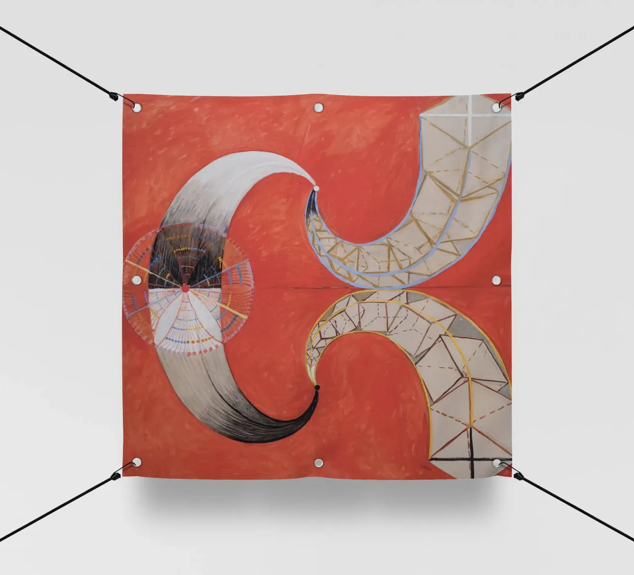 Hilma af Klint - Il Cigno, n. 09, Gruppo IX-SUW telo in pvc da William Store