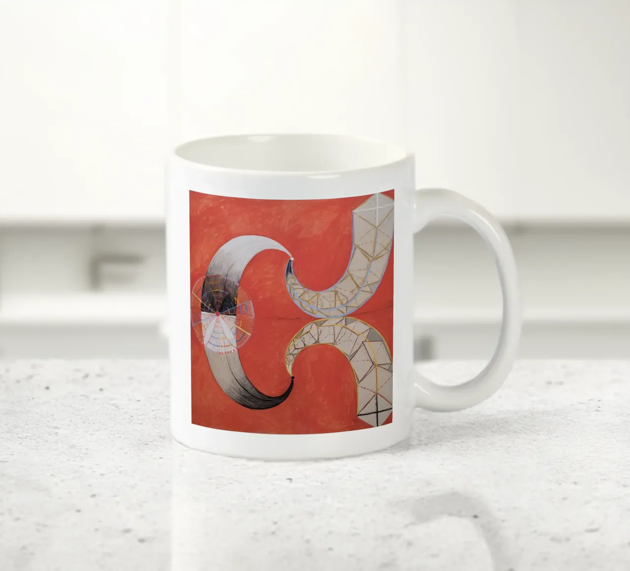 Hilma af Klint - Il Cigno, n. 09, Gruppo IX-SUW tazza in ceramica da William Store