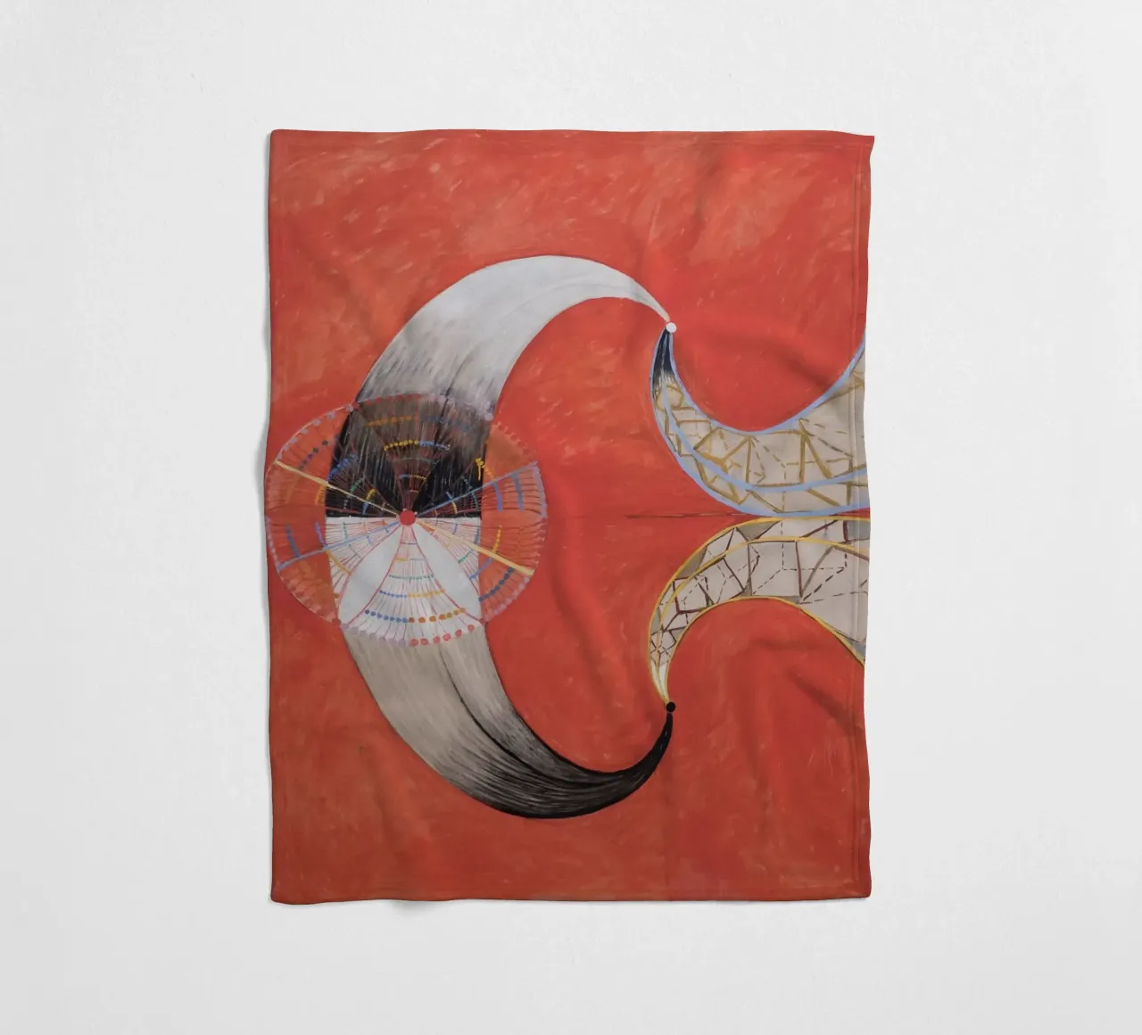 Hilma af Klint - Il Cigno, n. 09, Gruppo IX-SUW coperta in pile da William Store