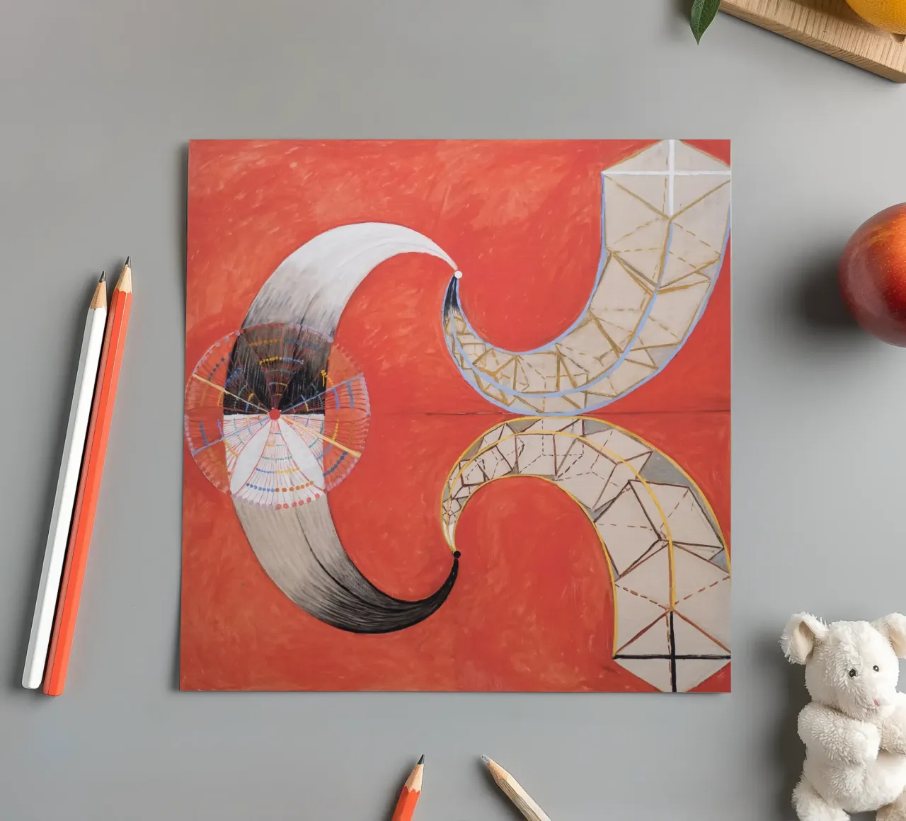 Hilma af Klint - Le Cygne, n° 09, Groupe IX-SUW planche autocollant de William Store