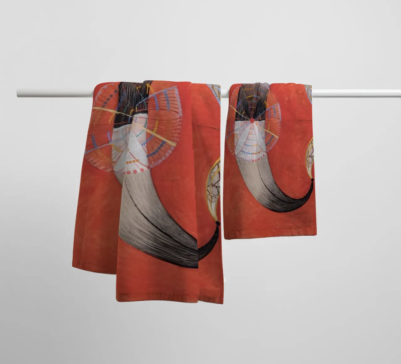 Hilma af Klint - Le Cygne, n° 09, Groupe IX-SUW serviette de bain de William Store