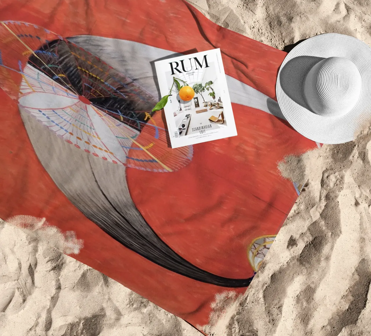 Hilma af Klint - Le Cygne, n° 09, Groupe IX-SUW serviette de plage de William Store