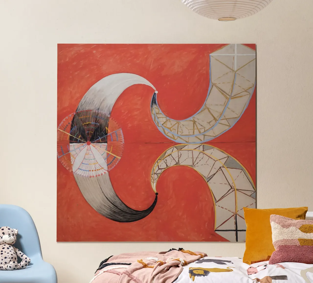 Hilma af Klint - De Zwaan, nr. 09, Groep IX-SUW hahnemühle van William Store