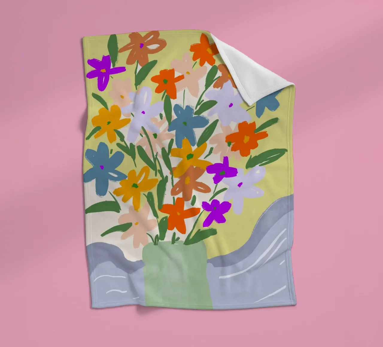 Spring Bouquet coperta in pile da treechild