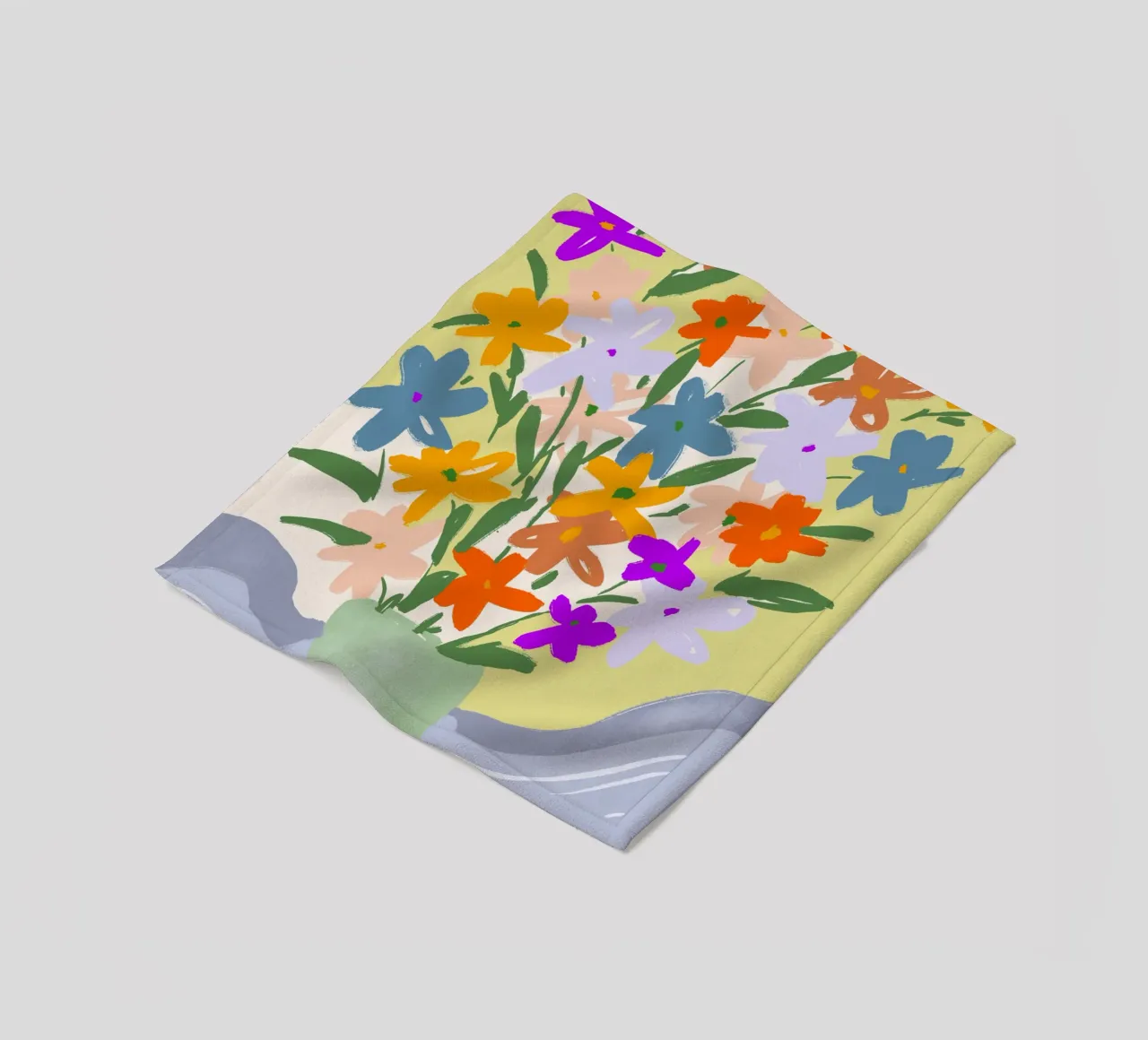 Spring Bouquet coperta in pile da treechild