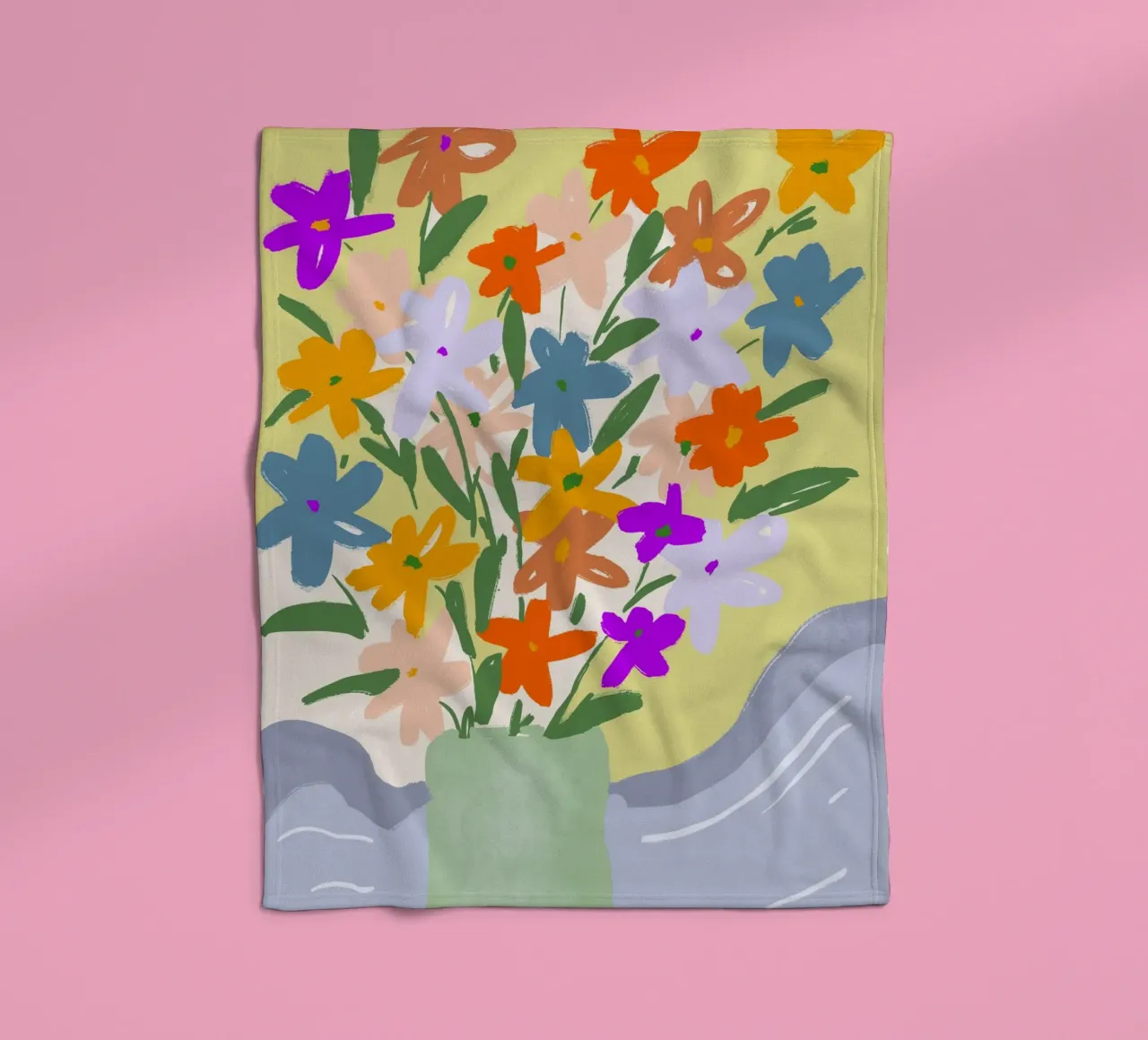 Spring Bouquet coperta in pile da treechild