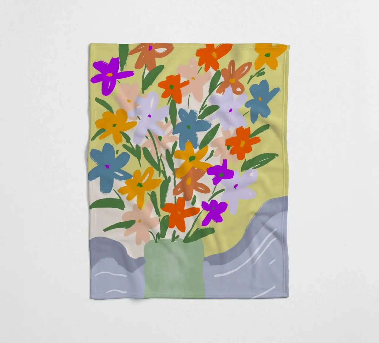 Spring Bouquet coperta in pile da treechild