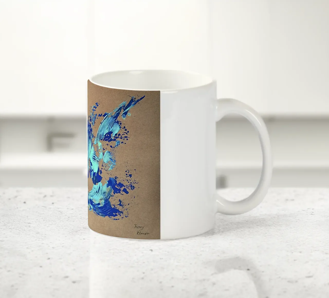 NATURAL STYLE 39 tazza in ceramica da Thierry Vobmann Abstract painting