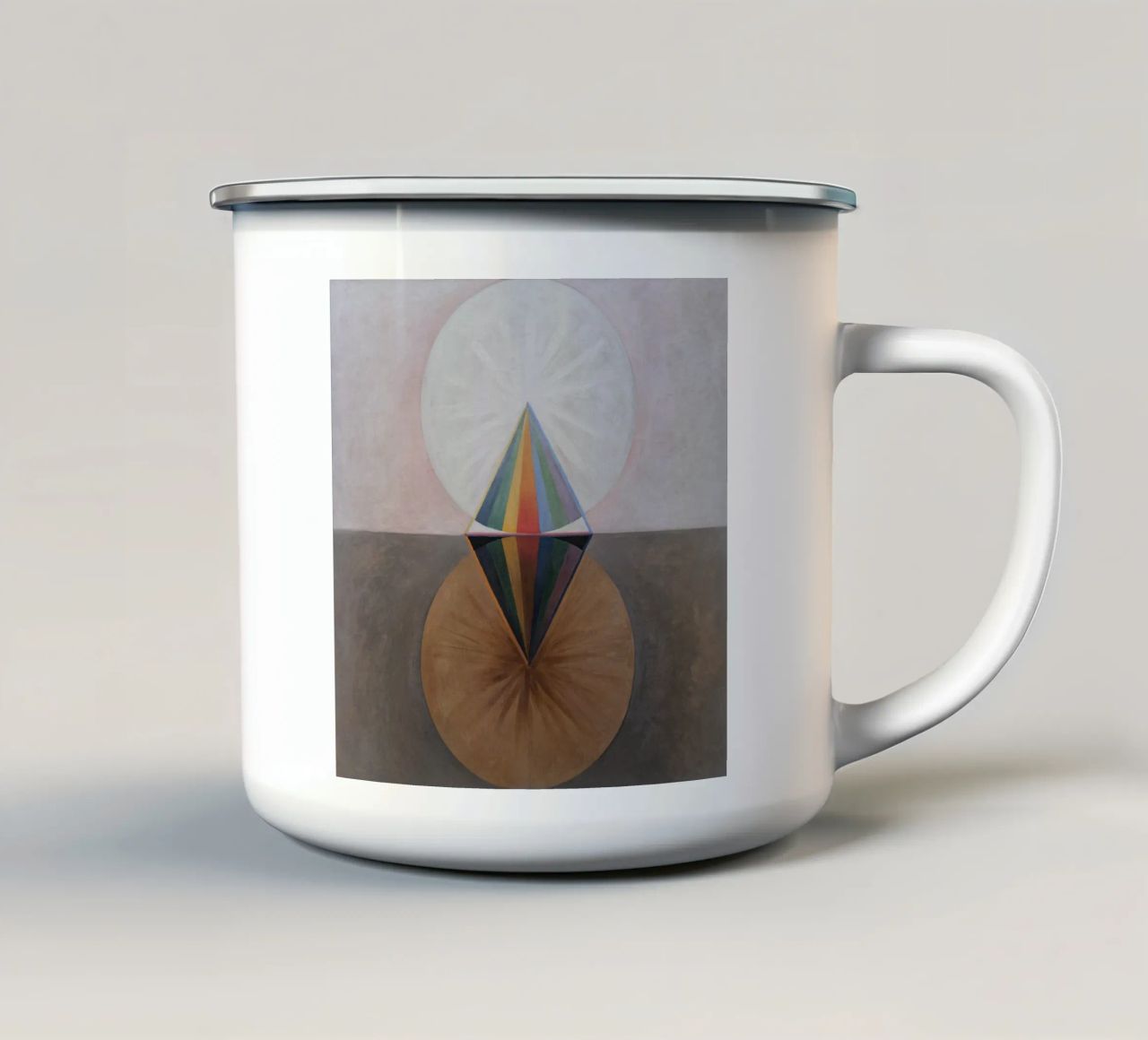 Hilma af Klint - Il cigno, n. 12, Gruppo IX-SUW tazza in smalto da William Store