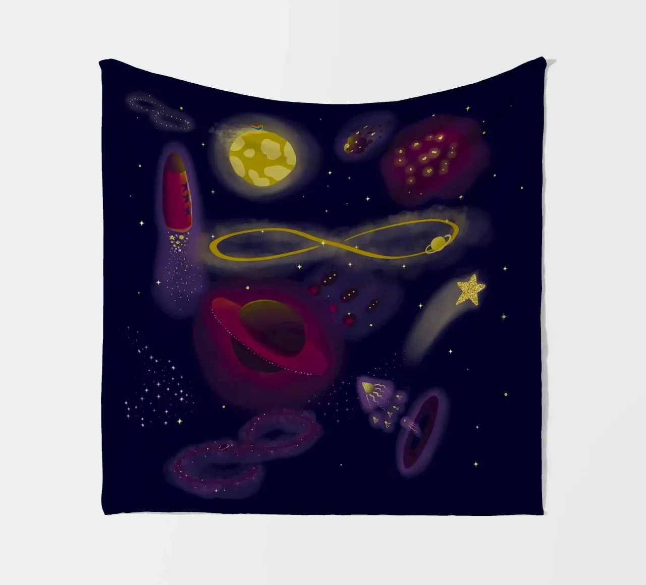 Infinity fleecedeken van Mandalla Illustration