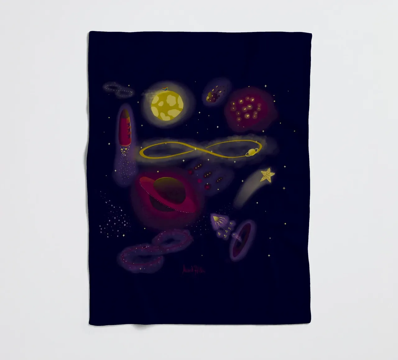 Infinity fleecedeken van Mandalla Illustration