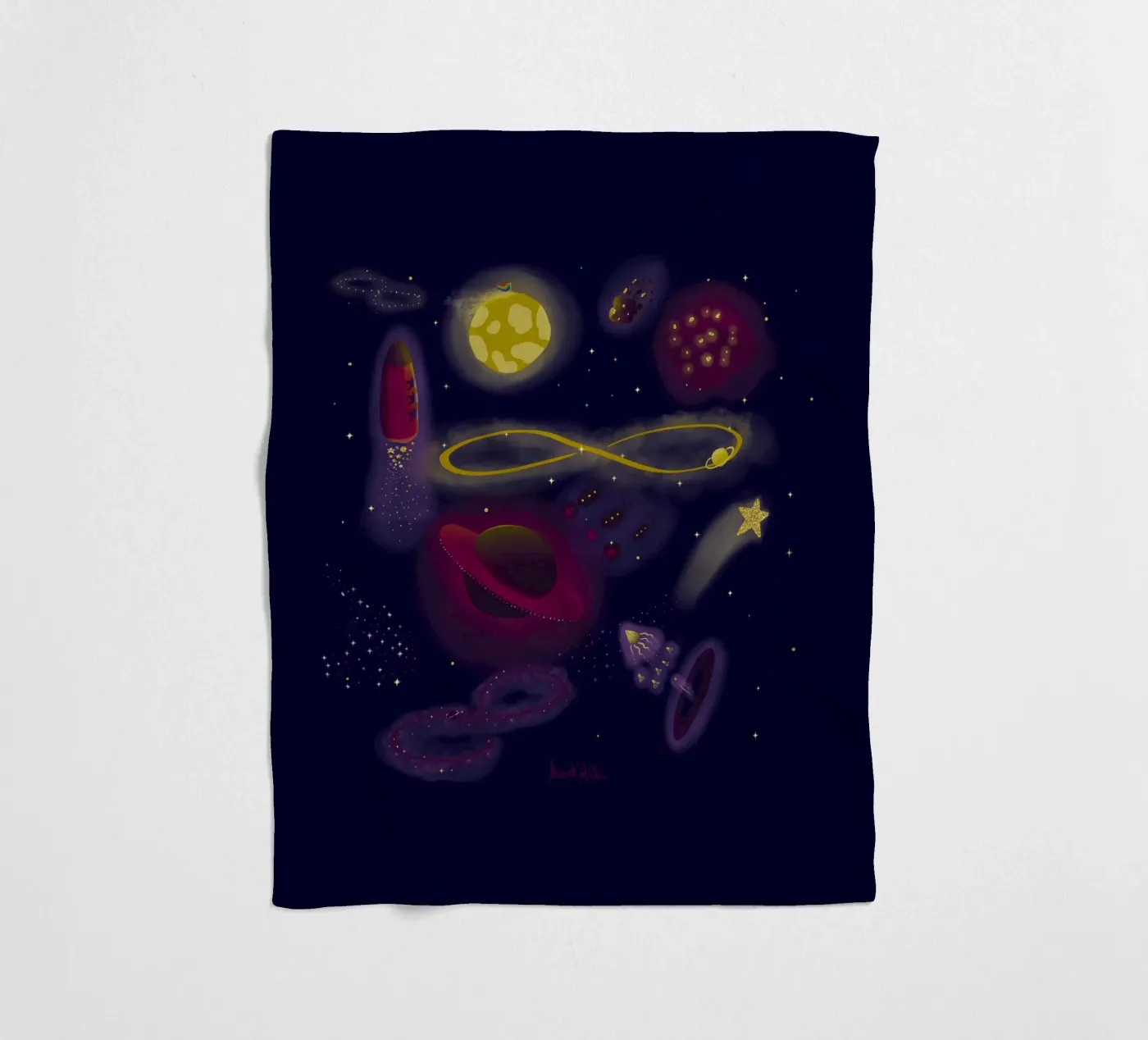 Infinity fleecedeken van Mandalla Illustration