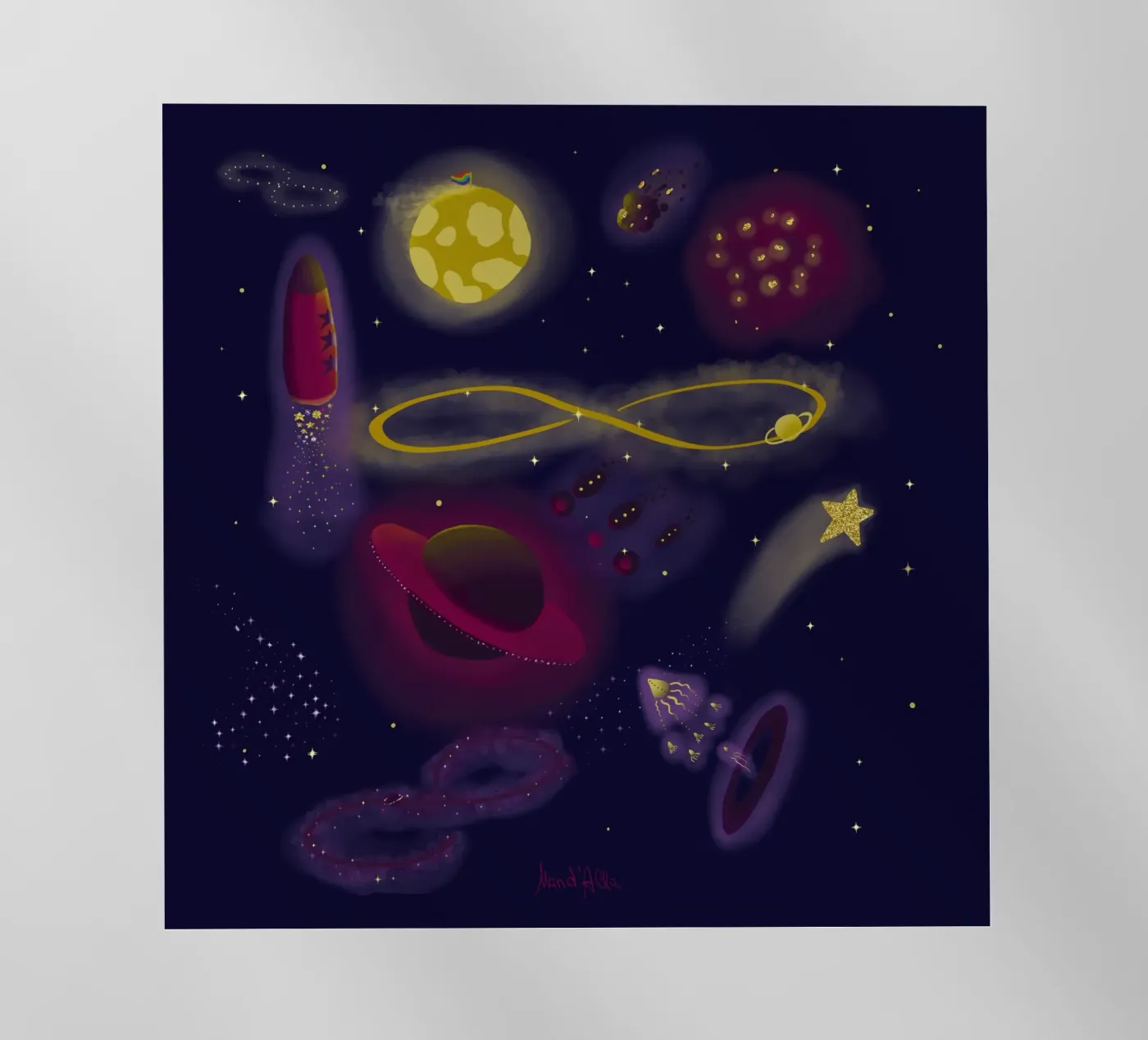 Infinity pellicola backlit da Mandalla Illustration