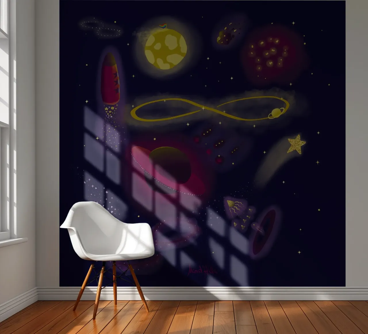 Infinity fotobehang van Mandalla Illustration