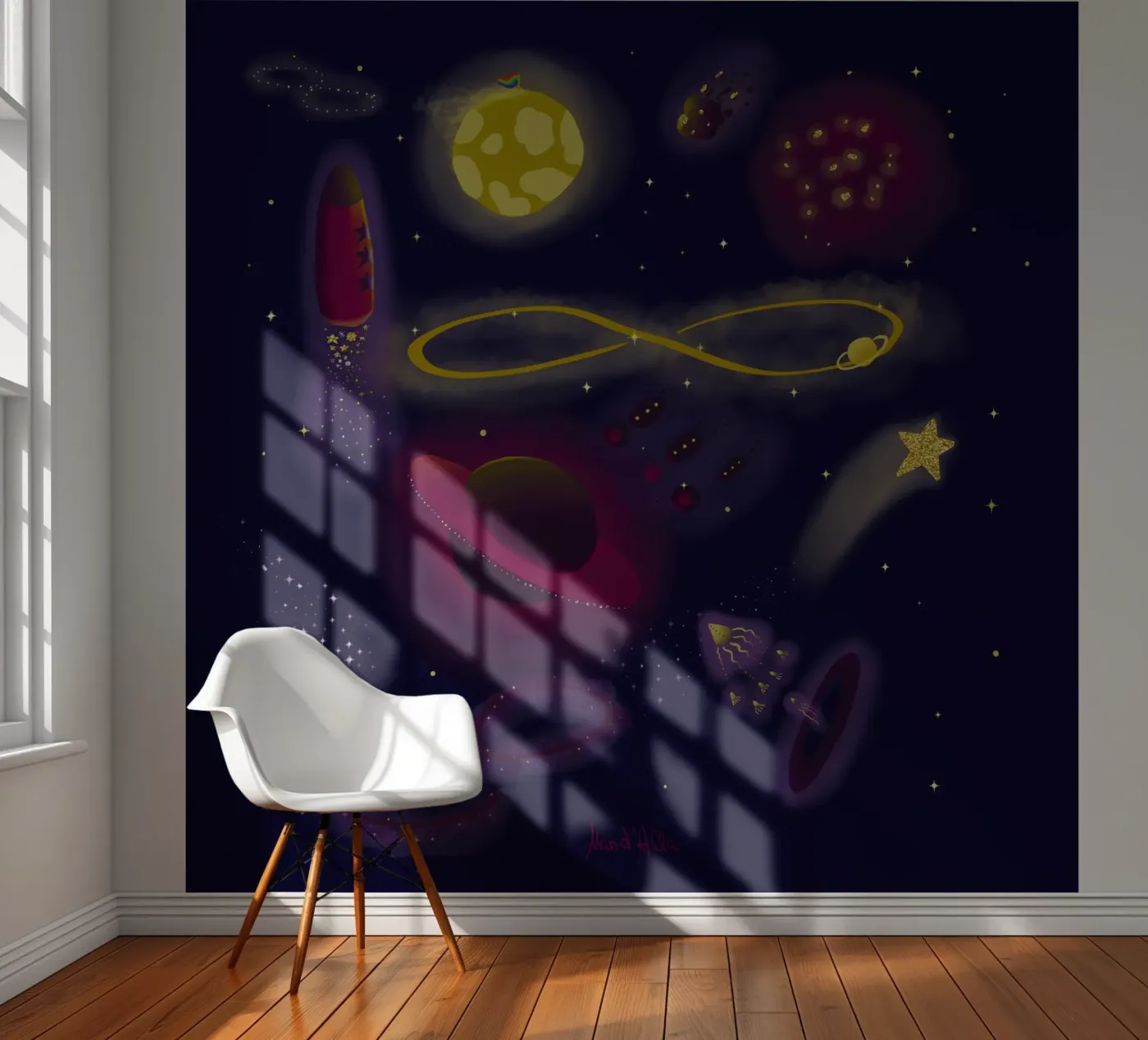 Infinity fotobehang van Mandalla Illustration