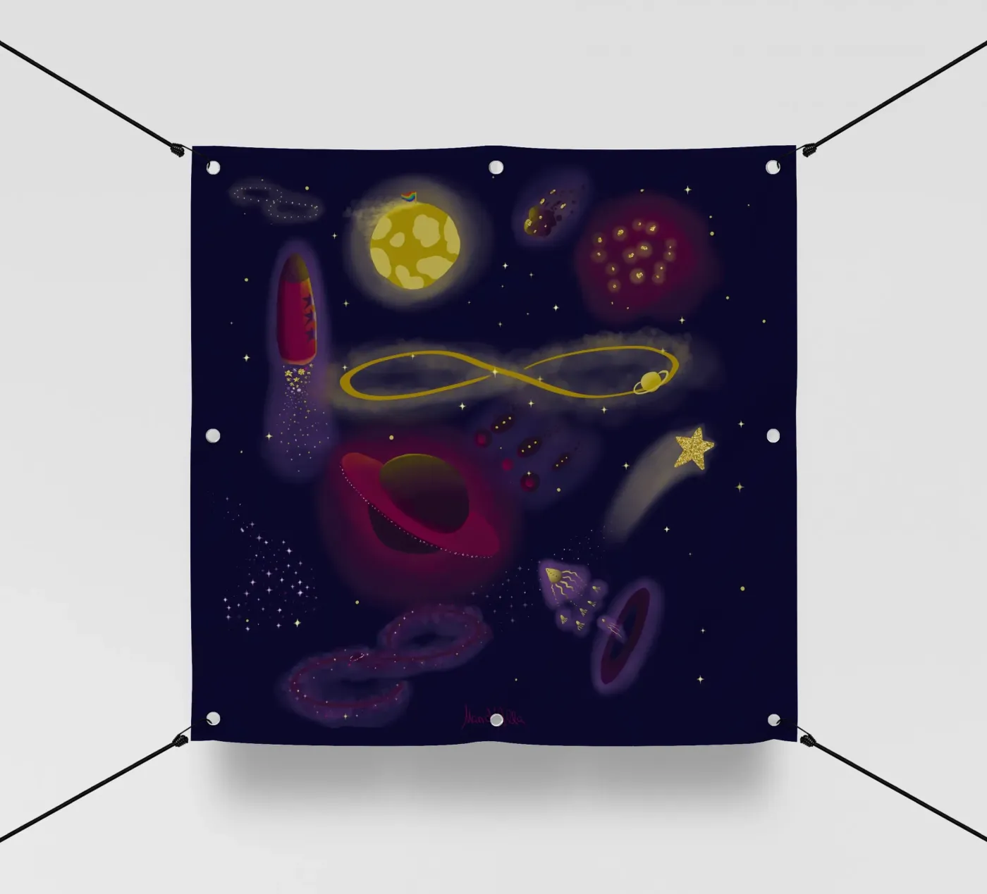 Infinity telo in pvc da Mandalla Illustration